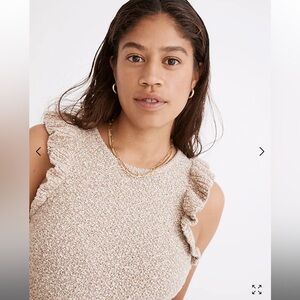 Madewell Nicolette Ruffle Sweater Tank